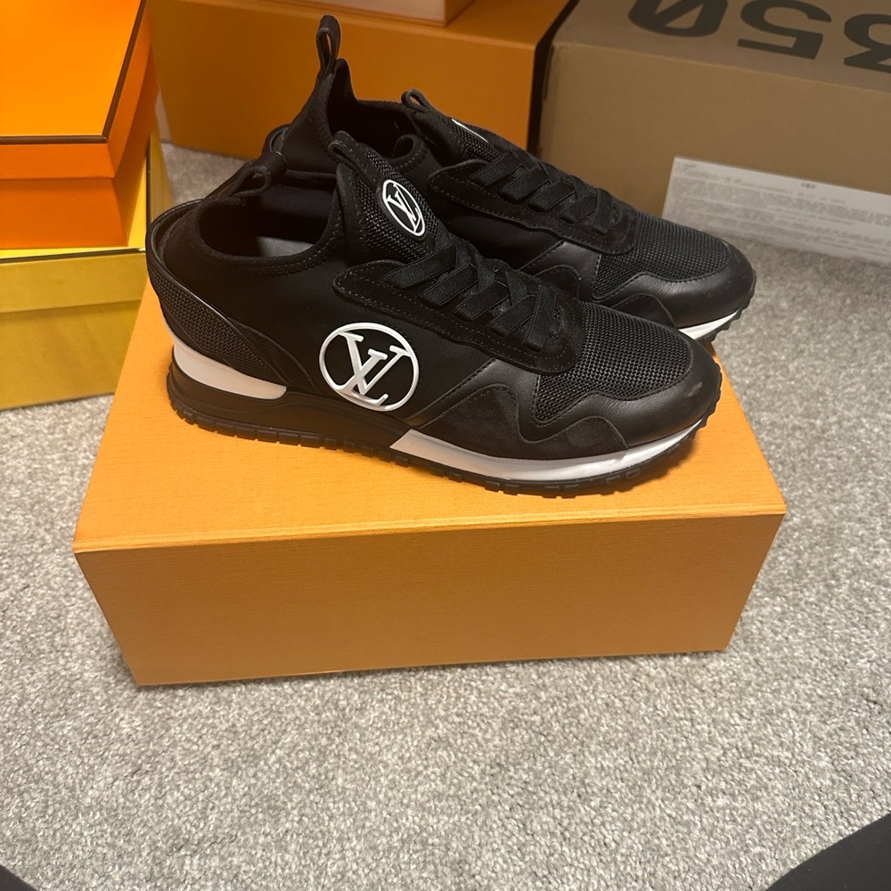 Louis Vuitton Black and White Womens Sneakers